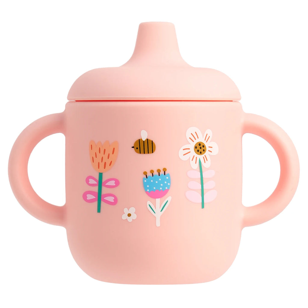 Cartoon Silicone Baby Feeding Cup Leakproof Training Cup