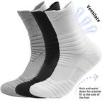 10 Pairs Men's Bamboo Fiber Socks Breathable Cotton Sports & Business Sox