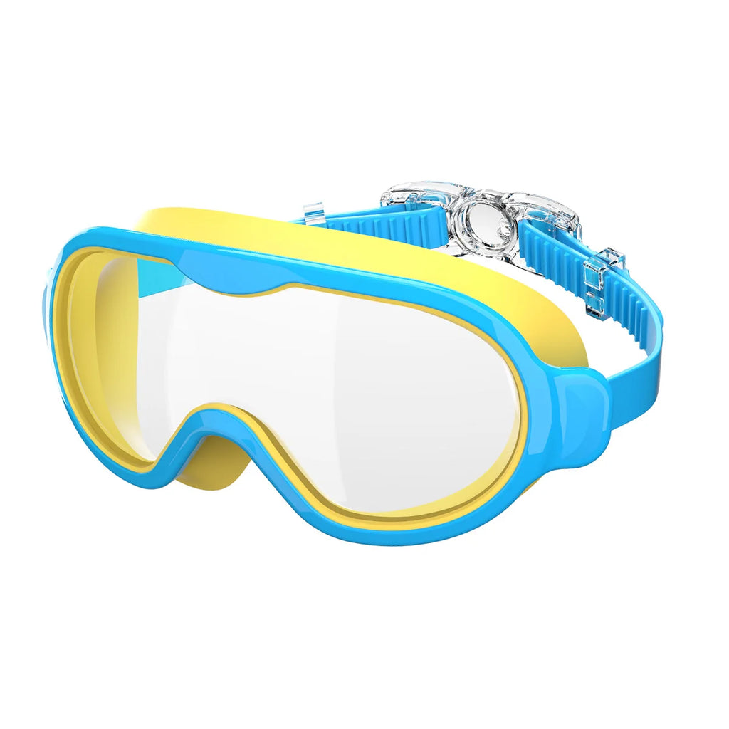 Kids Swimming Goggles Large Frame Anti-Fog Ages 6-15