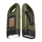 Solar Hand Crank LED Flashlight Emergency Camping Lantern