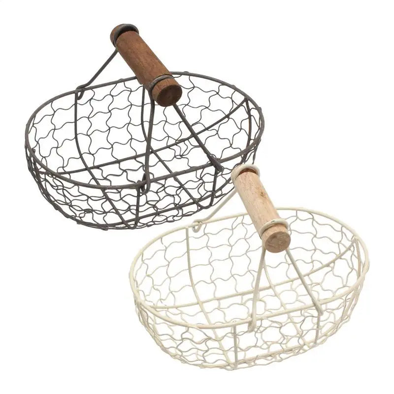 Kitchen Egg Basket Iron Storage Basket