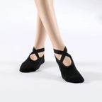 Women Non Slip Yoga Grip Socks Pilates Ballet Dance Cotton Sport
