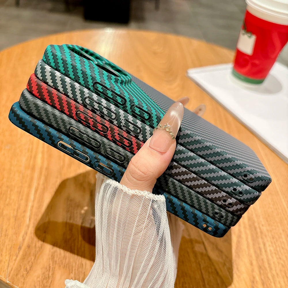 Carbon Fibre Shockproof Case for Xiaomi 15T 17T Pro 17 Ultra Cover