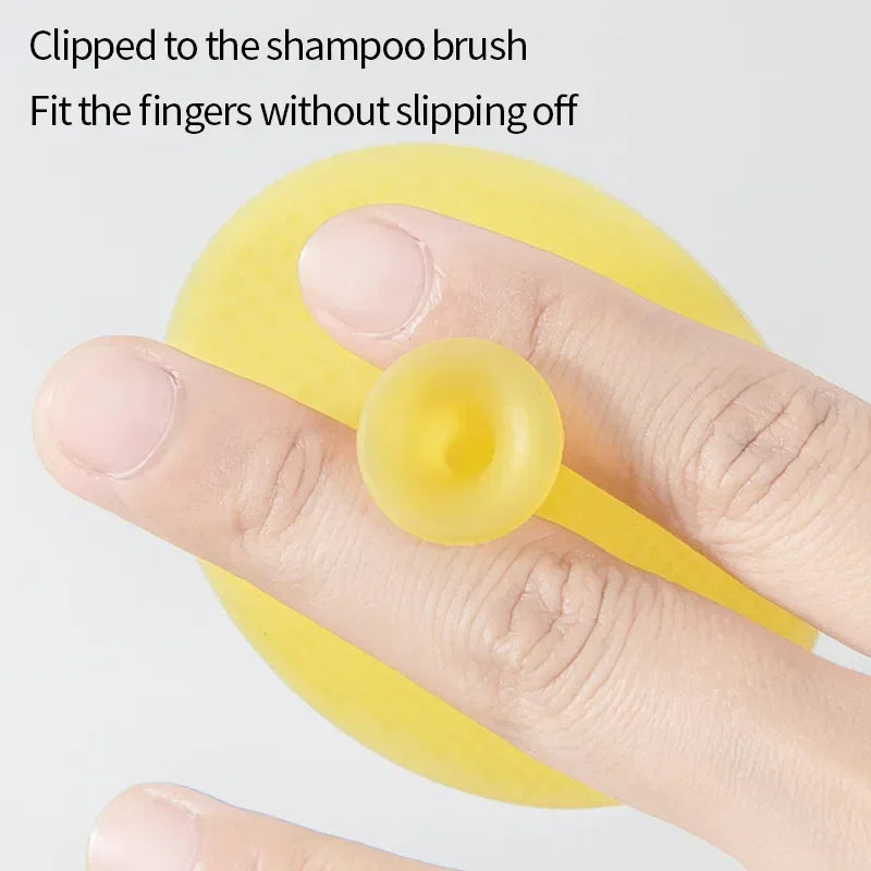 Baby Silicone Shampoo Brush Soft Scalp Massage Bath Brush