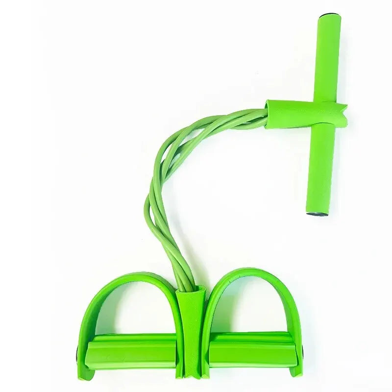 Pedal Resistance Bands 4 Tube Fitness Tensioner for Home Workout