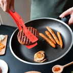 Silicone Kitchen Tongs UK Non-Stick Cooking Turner & BBQ Tool
