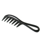Black comb on a white background