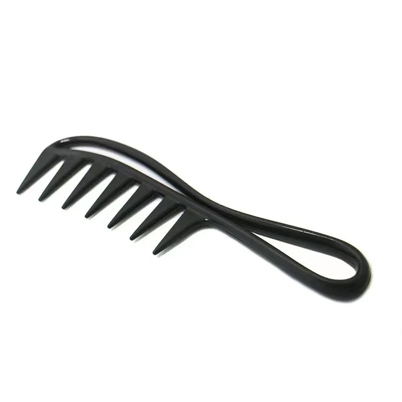 Black comb on a white background