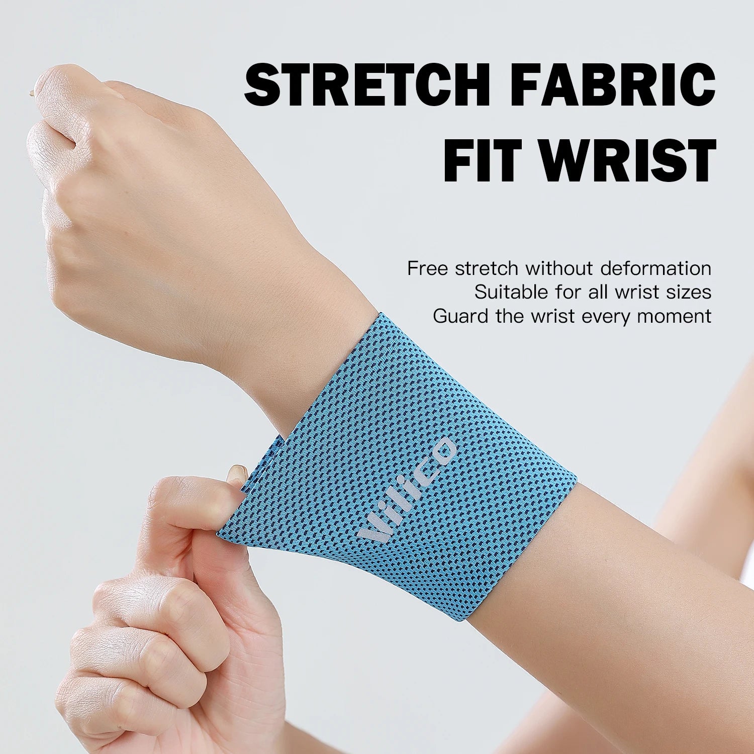 Ice Cooling Wrist Sweatband for Gym, Volleyball & Sports Support