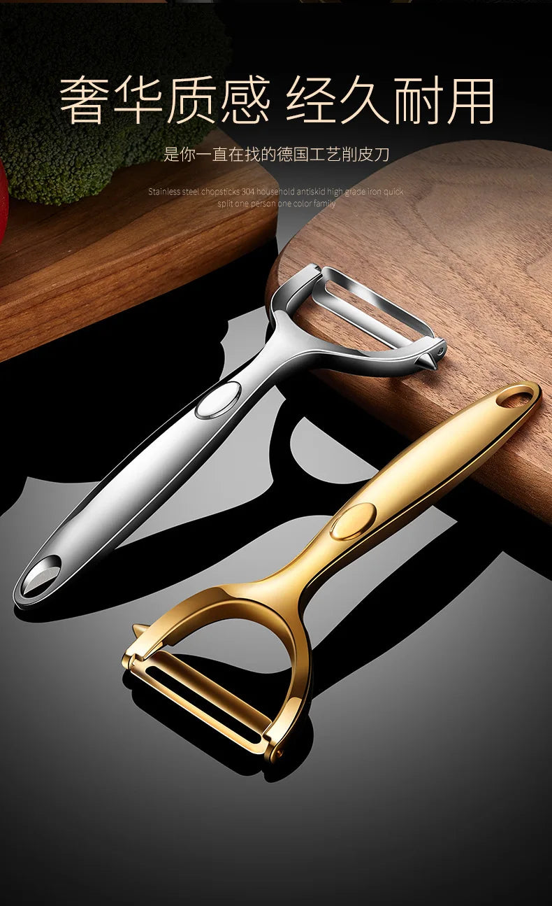 Golden Vegetable Peeler – Stainless Steel Potato & Carrot Peeler Tool