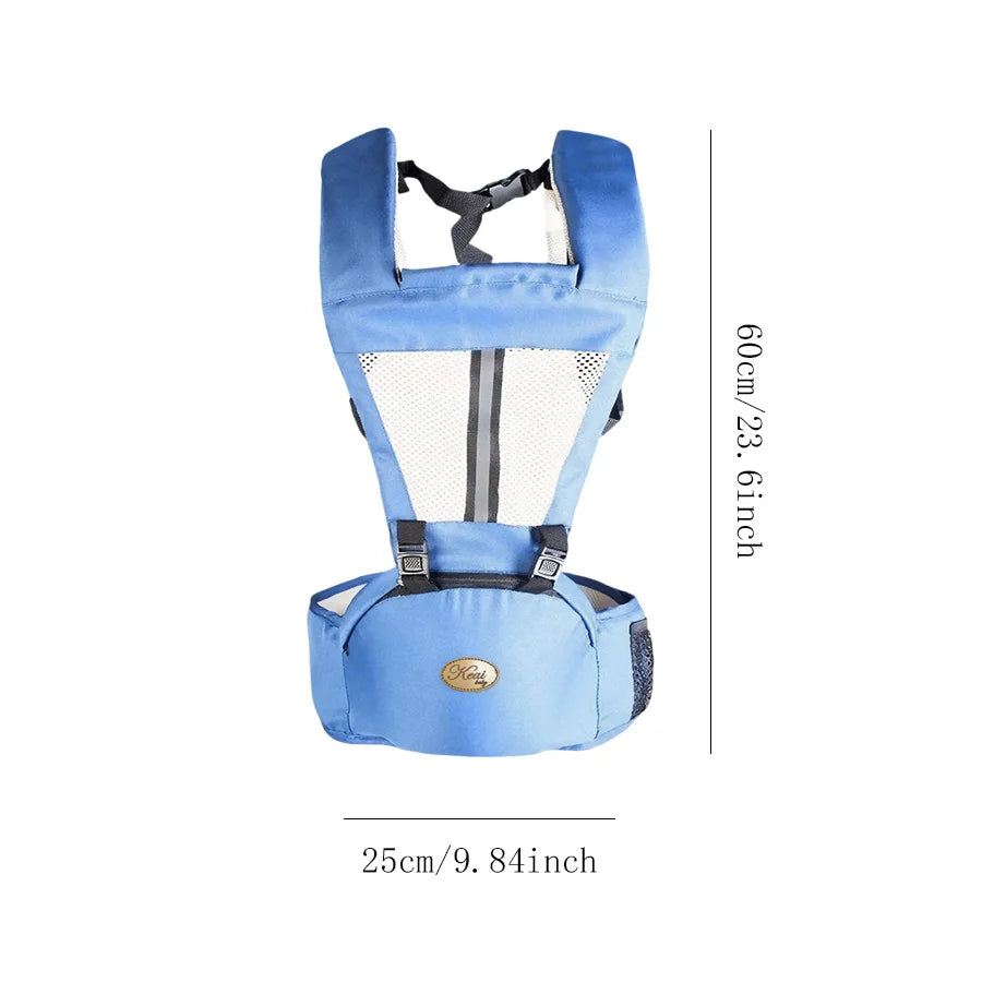 Ergonomic Baby Carrier with Hip Seat Newborn to Toddler Sling (0–48M)