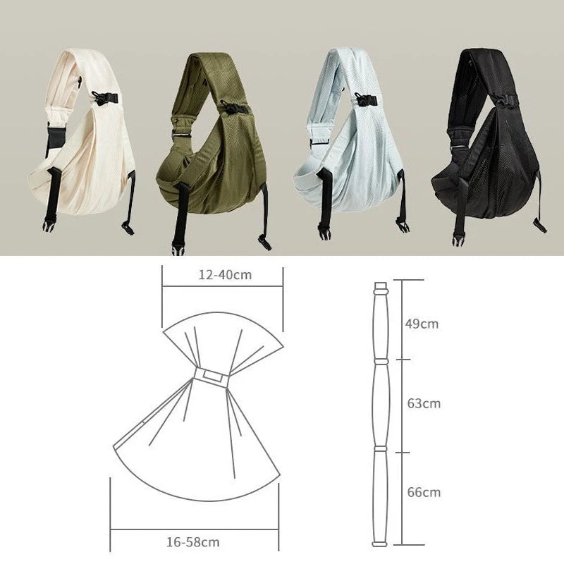 Portable Baby Sling Carrier Newborn Toddler Backpack Wrap Bag