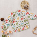 Waterproof Baby Bib Long Sleeve Apron for Feeding & Drawing