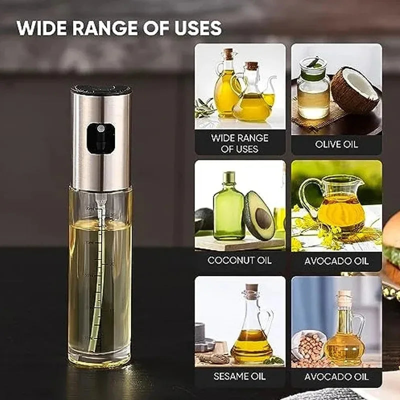 Glass Oil Sprayer for Cooking Olive Oil Spray Bottle for BBQ & Salad
