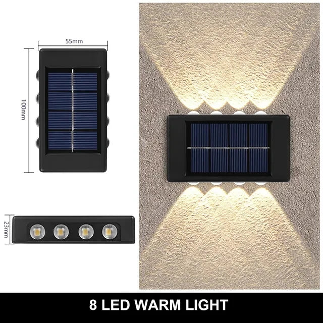 Solar Wall Light for Garden, Balcony & Outdoor Yard Decor