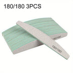 Professional Nail File Set 80-240 Grit Half Moon Nail Buffer