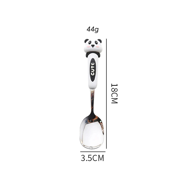 Cute Animal Stainless Steel Spoon – Panda Rabbit Bear Coffee Dessert Spoon