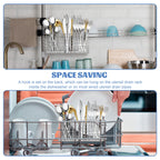 Stainless Steel Utensil Holder Hanging Cutlery Rack