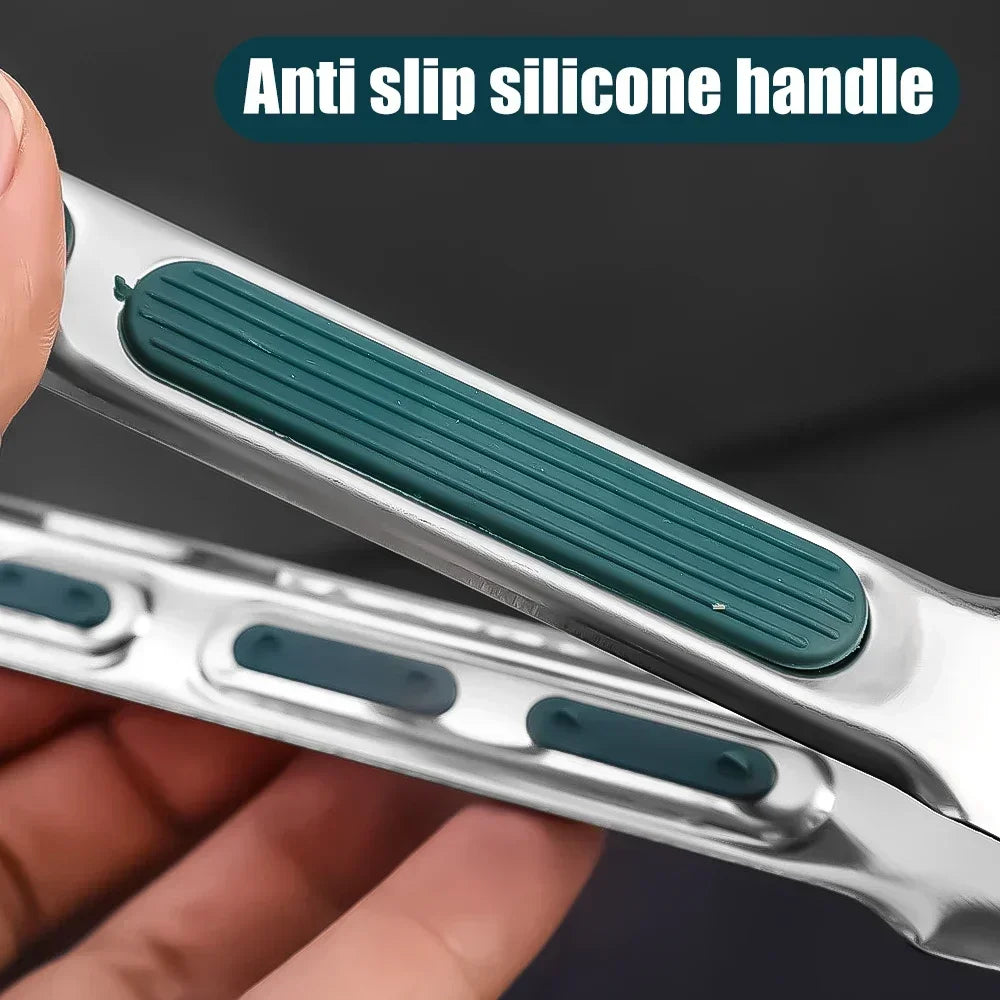 Stainless Steel Kitchen Tongs – Heat Resistant BBQ & Food Clip Tool
