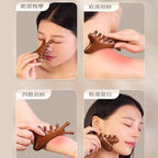 4-in-1 Sandalwood Massage Comb UK Scalp, Face & Body Massager