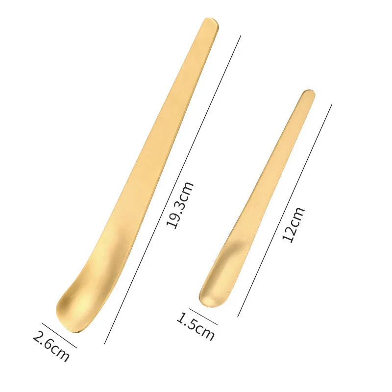 Flat Stainless Steel Coffee Spoon Set Tea Stirrer Dessert Spoons