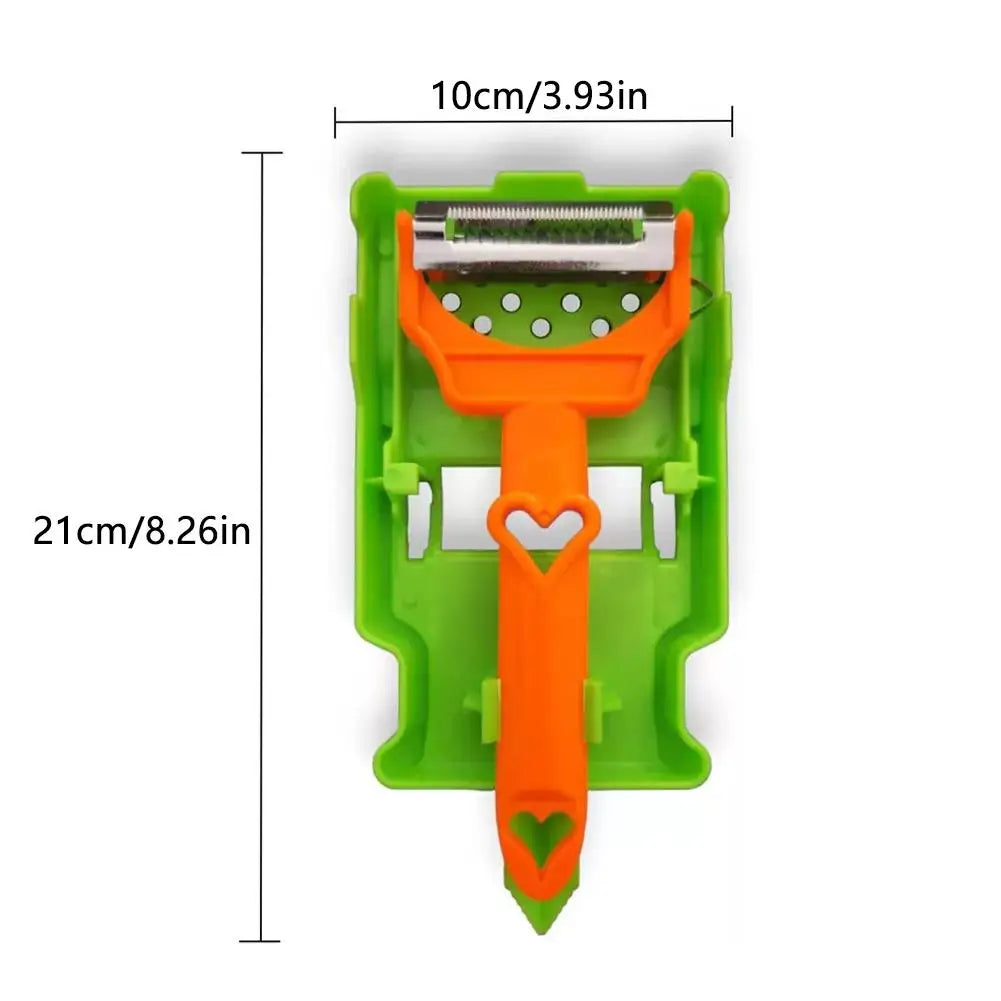 Cocororo Multi-Function Peeler – Double Strip Vegetable & Fruit Cutter with Juicer