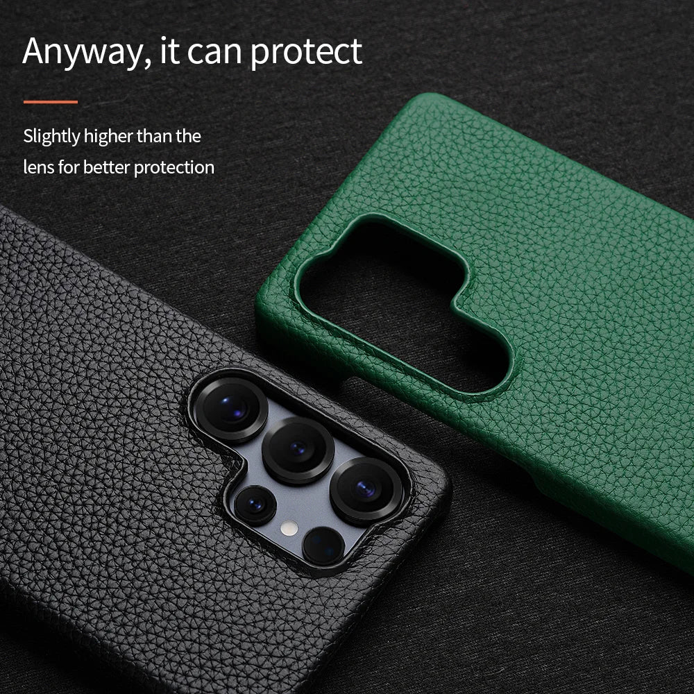 MagSafe Magnetic Leather Case for Samsung S24 S25 S26 Ultra Plus Cover
