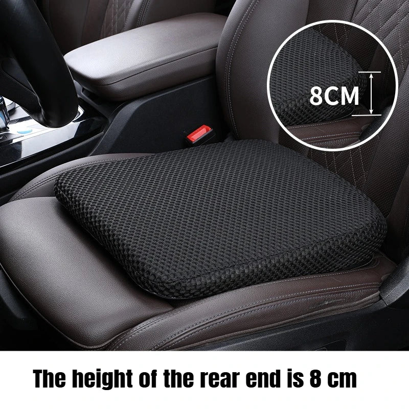 Thickened Car Seat Booster Cushion Memory Foam 3D Mesh Breathable Pad