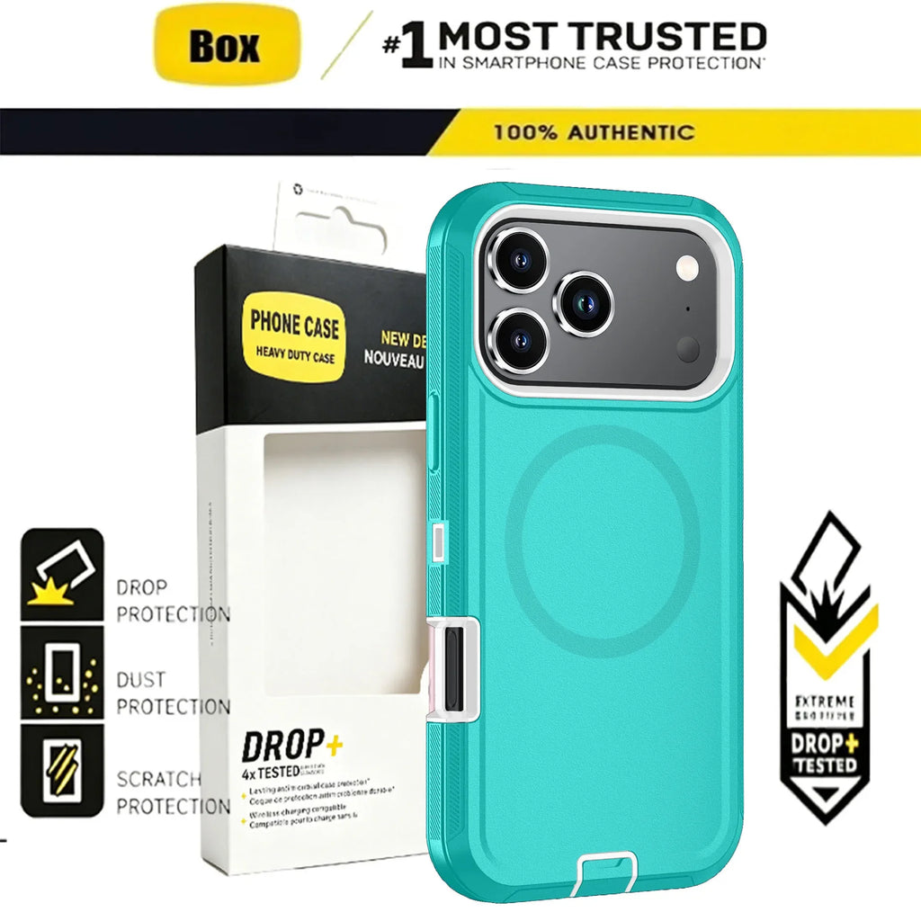 Heavy Duty iPhone Case with MagSafe Shockproof Protection