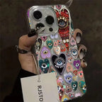 Aesthetic Love Painted Phone Case for iPhone 16 15 14 13 12 Pro Max