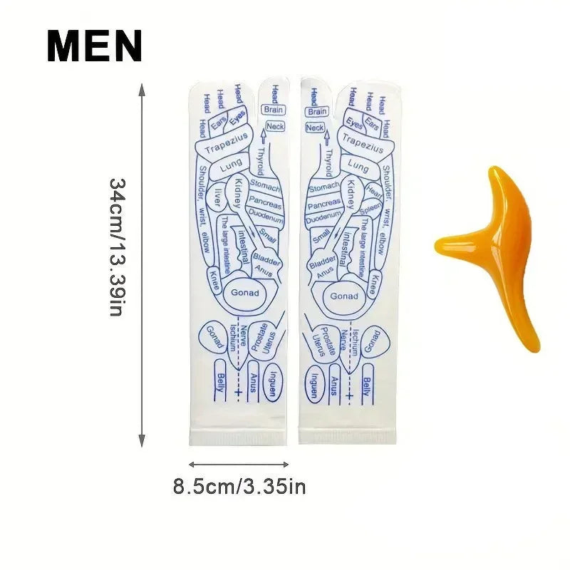 Acupressure Foot Massage Socks for Tired Feet & Reflexology Care