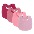 4PCS Muslin Baby Bibs Soft Cotton Burp Cloth Set for Newborns