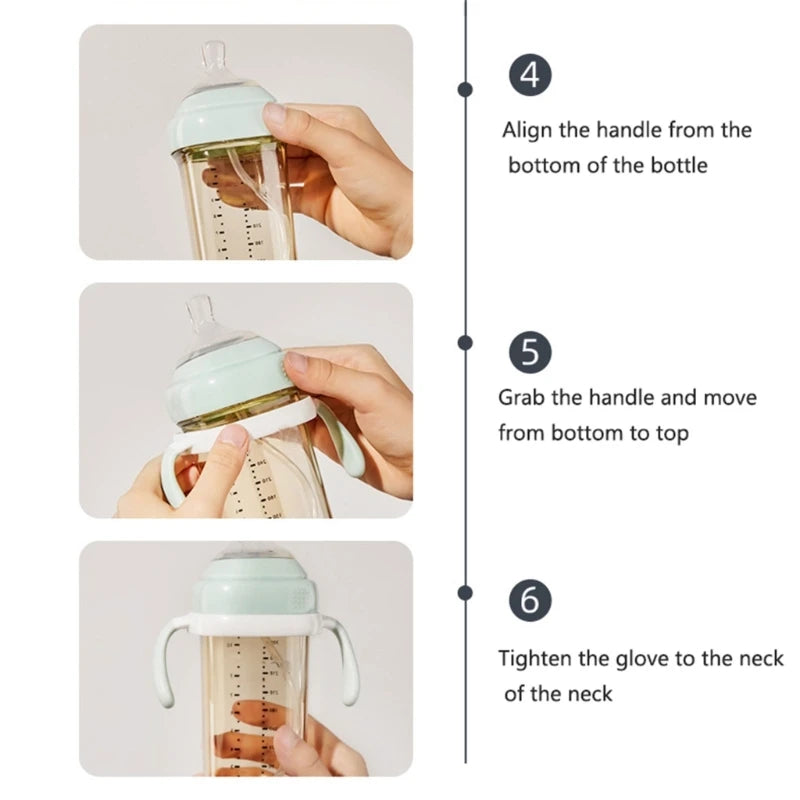 Baby Feeding Bottle Handle Easy Grasp Replacement Cover