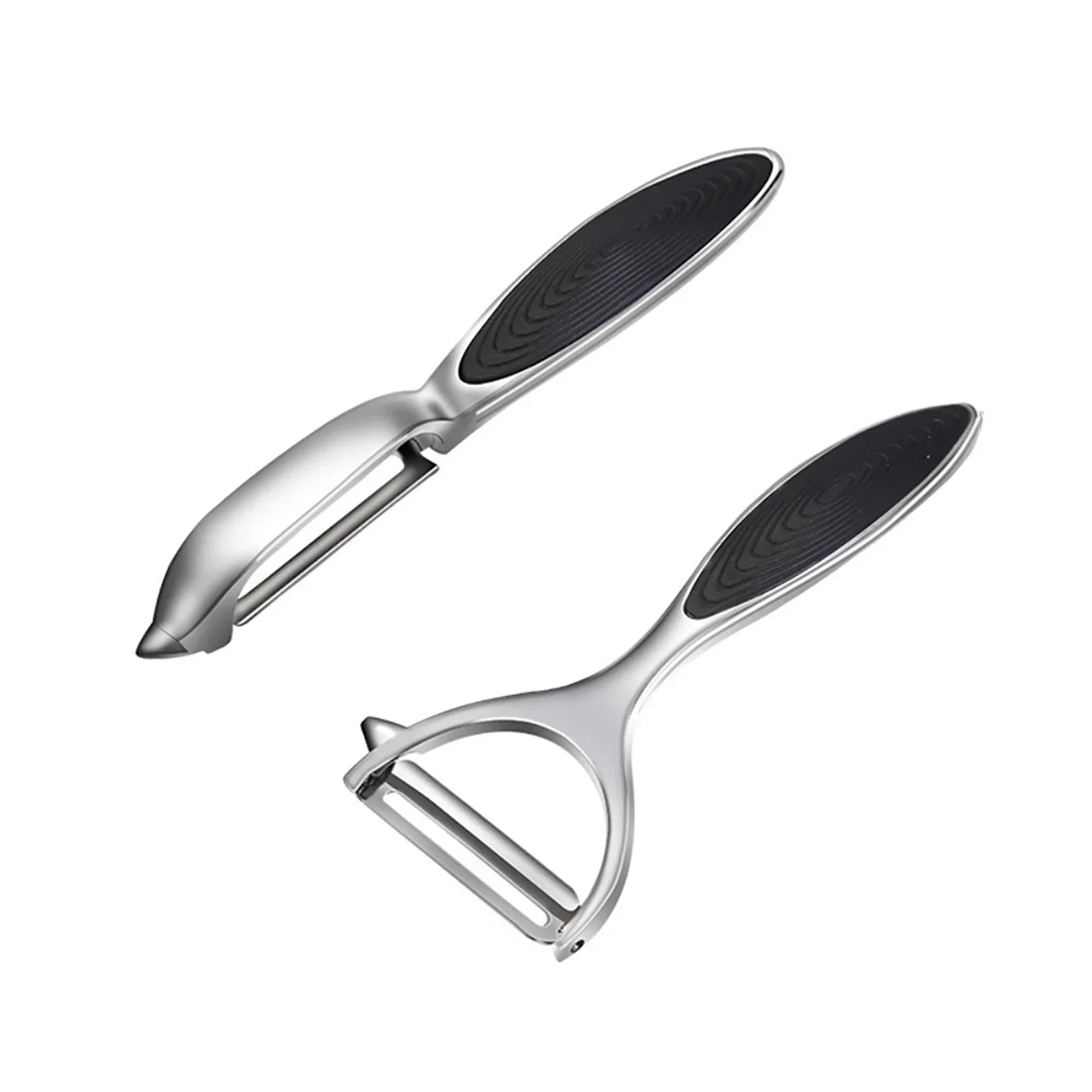 Stainless Steel Vegetable Peeler & Shredder – 2-in-1 Kitchen Grater Tool