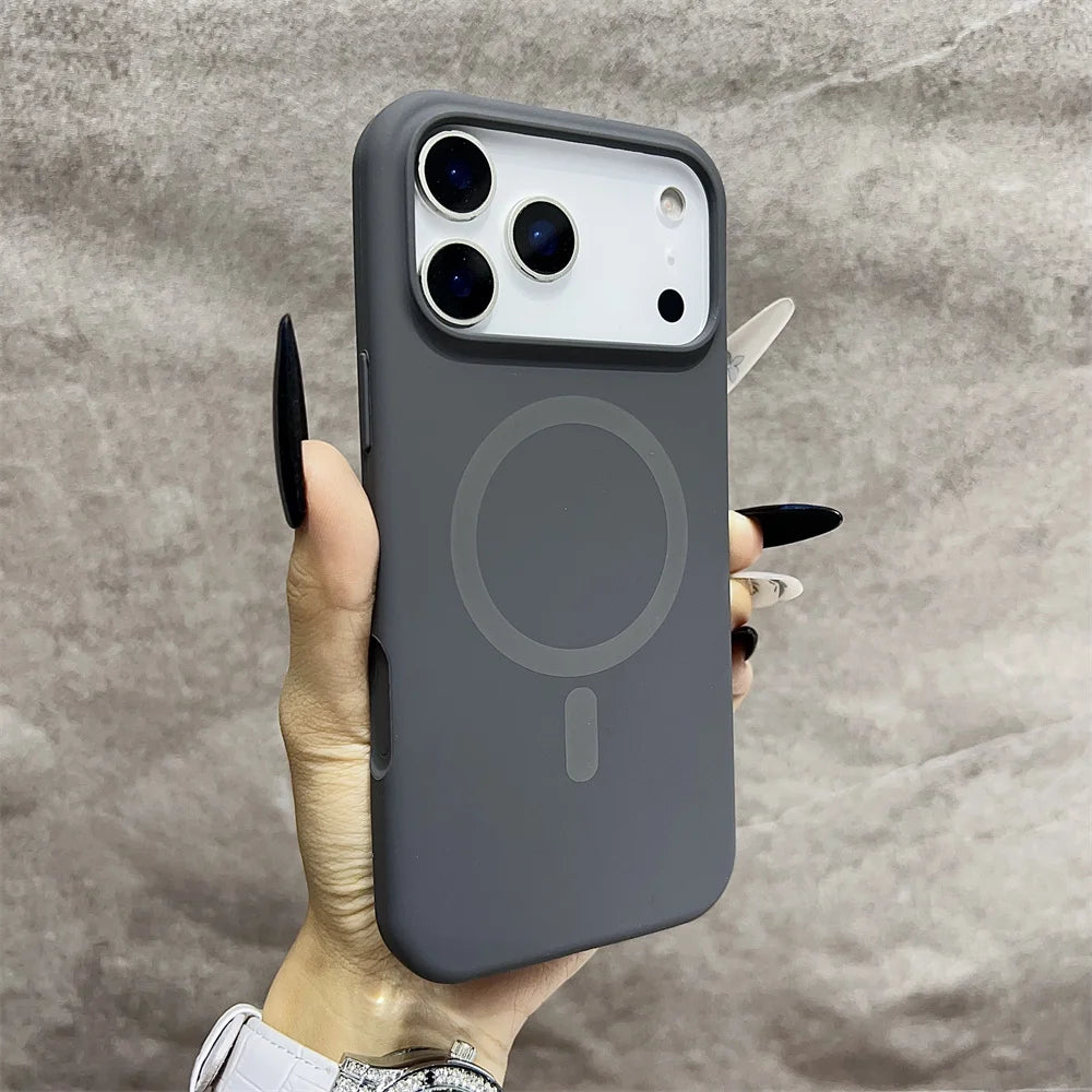 Premium Silicone MagSafe Case for iPhone 11 12 13 14 15 16 17 Pro Max