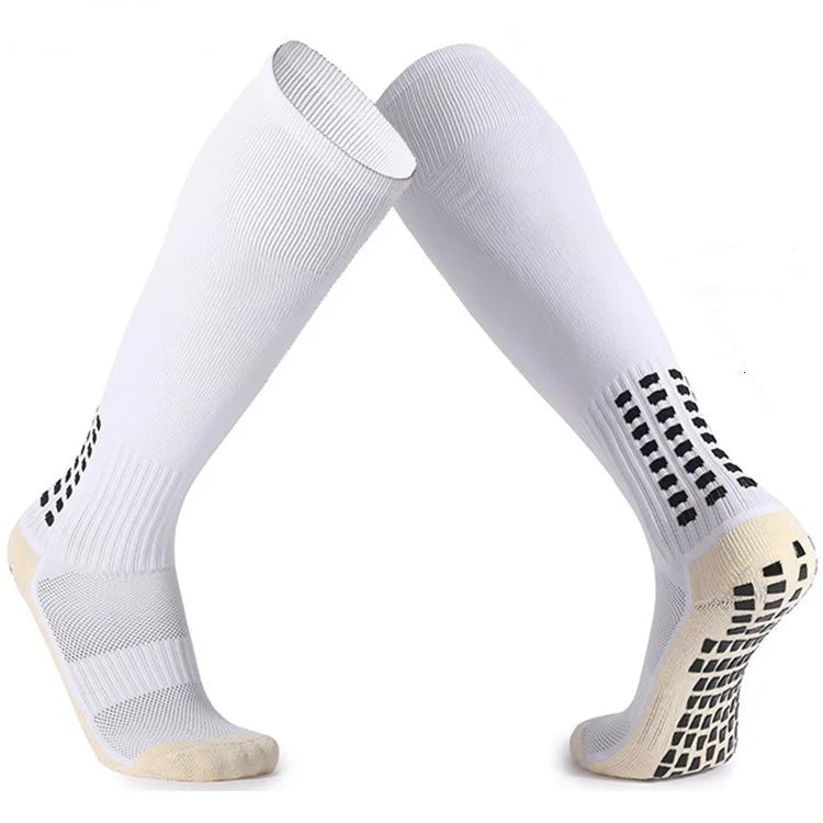 Football Grip Socks Anti Slip Silicone Calf Soccer Sports Socks