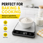 10KG Digital Kitchen Scale Stainless Steel LCD