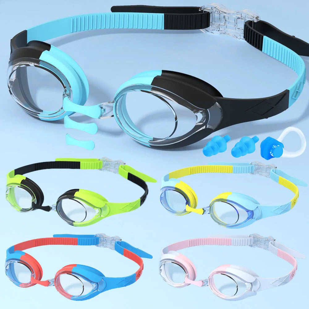 Kids Swimming Goggles Anti-Fog Waterproof Ages 3-14