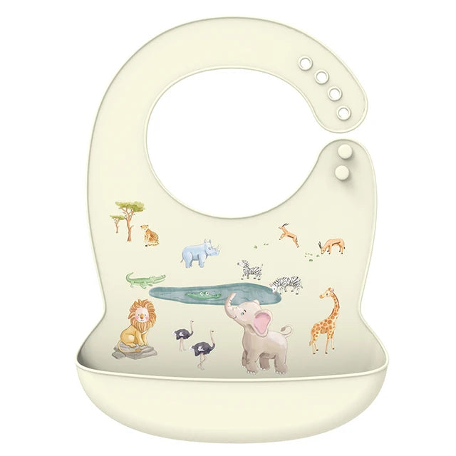 Silicone Baby Bib Waterproof Banana Feeding Bib for Babies