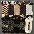 Men's Thin Breathable Low Cut Socks 5 to 10 Pairs Anti Odor Moisture Wicking