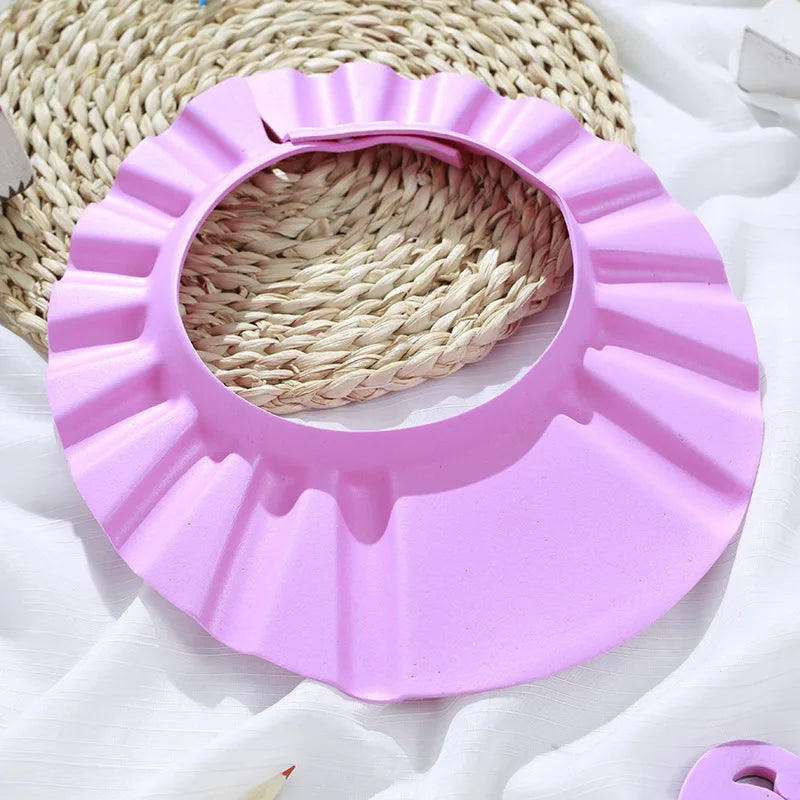 Baby Shower Cap Adjustable Shampoo Bath Hat for Kids