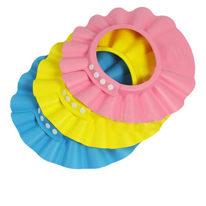 Adjustable Baby Shampoo Cap Waterproof Bath Hat