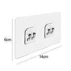 Transparent Adhesive Wall Hooks No-Drill Kitchen & Bathroom Hooks