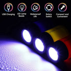 USB Rechargeable Mini Keychain Flashlight Waterproof LED