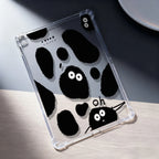 Clear Cow Print iPad Case A16 10th 11 Air 13 Pro 12.9 Mini 4 5 6