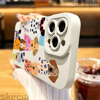 Funny Colourful Dog Pattern Case for iPhone 17 16 15 14 13 Pro Max