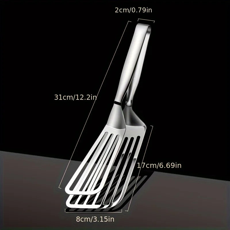 Stainless Steel Serving Tongs UK Buffet Food & Kitchen Tongs Secondary image