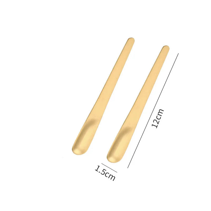 Flat Stainless Steel Coffee Spoon Set Tea Stirrer Dessert Spoons