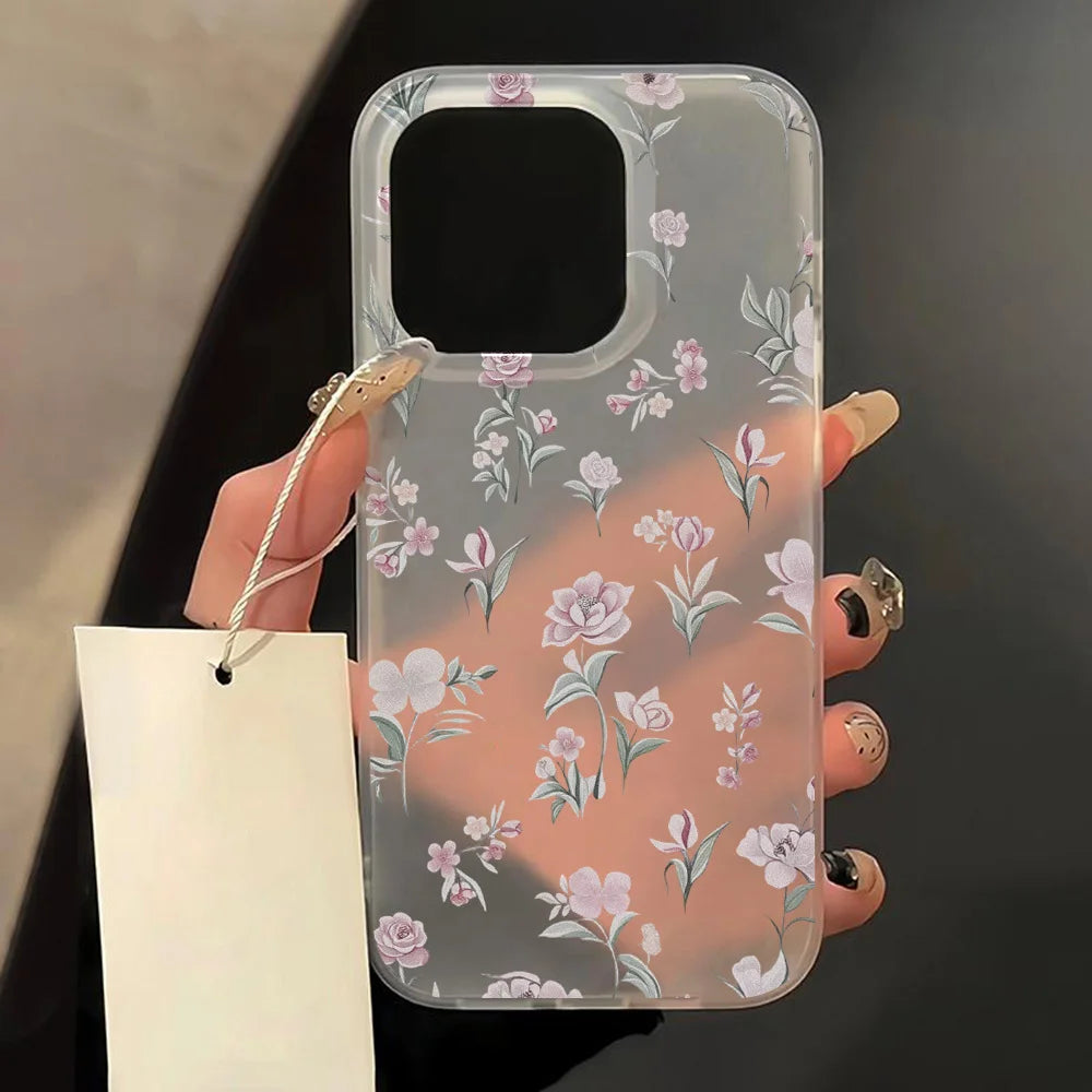 Transparent Matte Case for iPhone 11 12 13 14 15 16 17 Pro Max