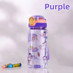 600ml Dinosaur Kids Water Bottle Leakproof Straw Cup